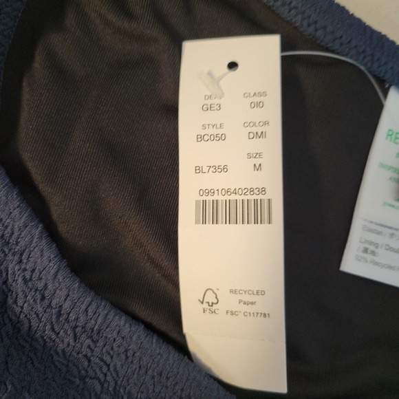 J Crew Textured Curved Waist Cheeky Bikini Bottom Beach Vacation NWT Size M - Picture 3 of 6